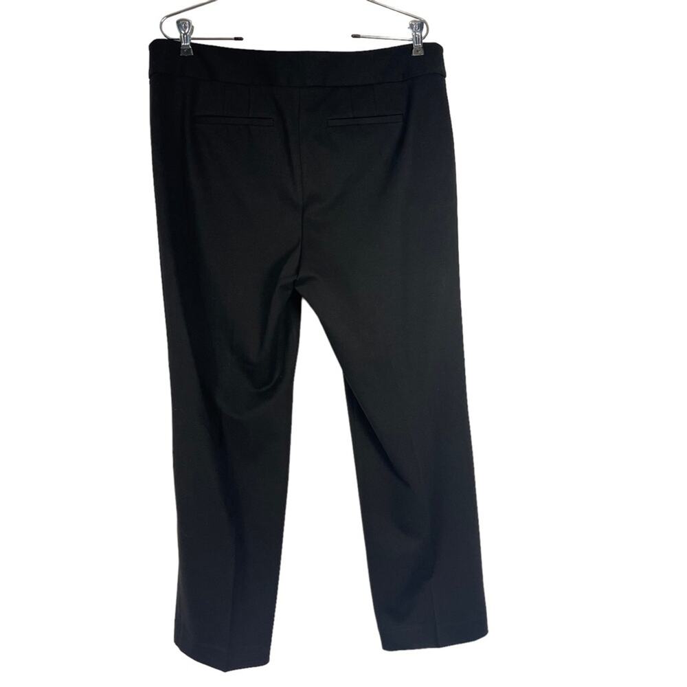 Talbots Women's Classic Ankle Pant Black Ponte Knit Flat Front Petite 14 - Picture 3 of 8